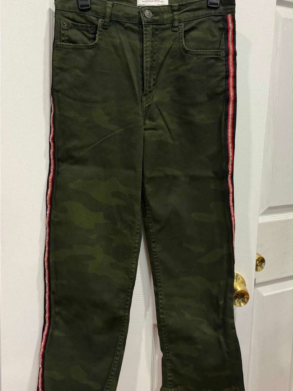 Zara Woman Olive Green Denim Pants